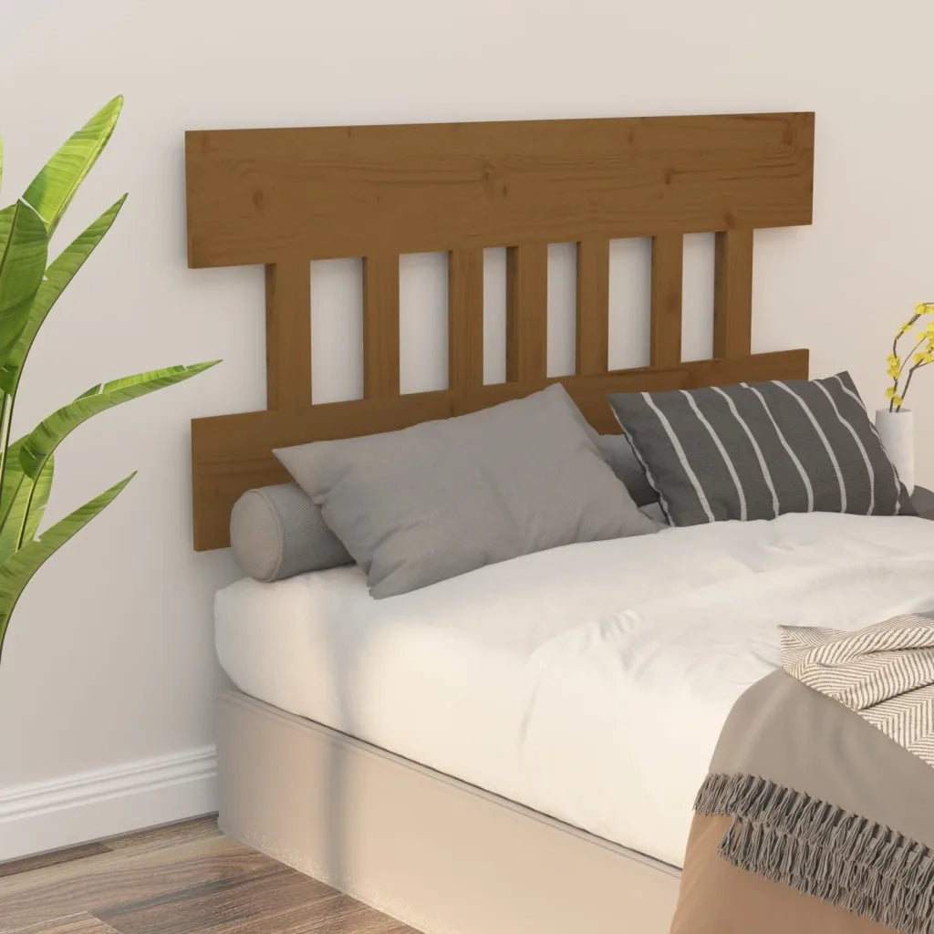 Testiera per Letto ambra 183,5x3x81cm in Legno Massello di Pino 819138