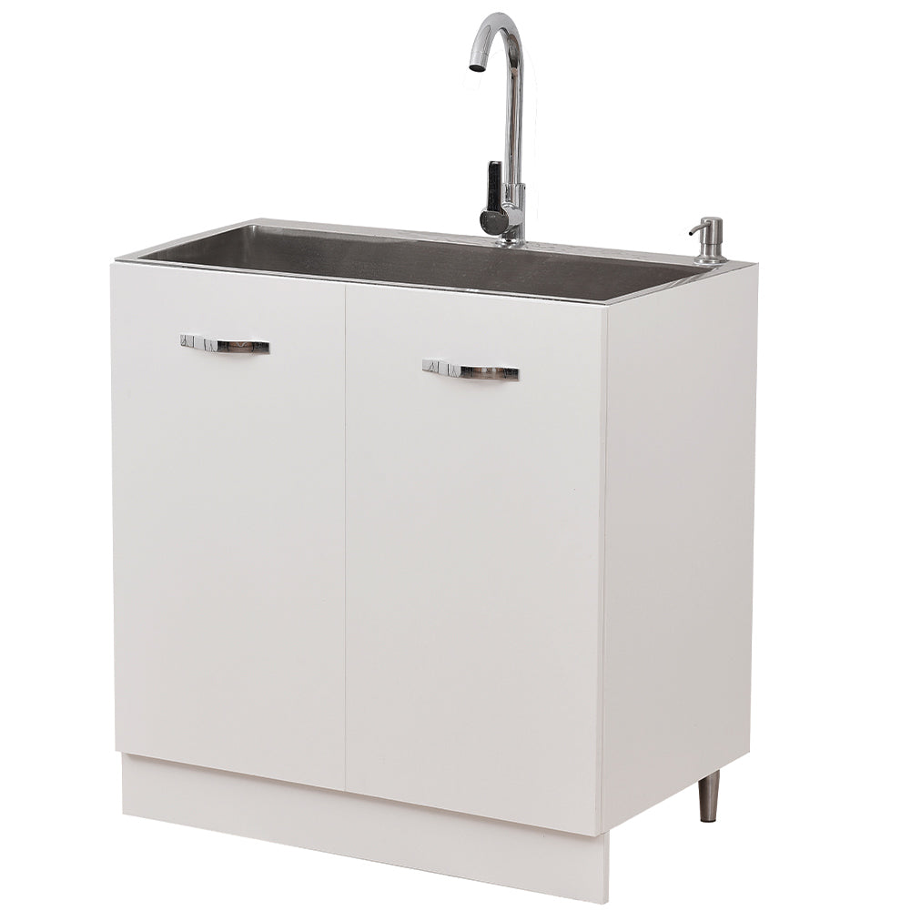 Mobile Sottolavello per Cucina Componibile Mobiletto Colore Bianco 2 Ante