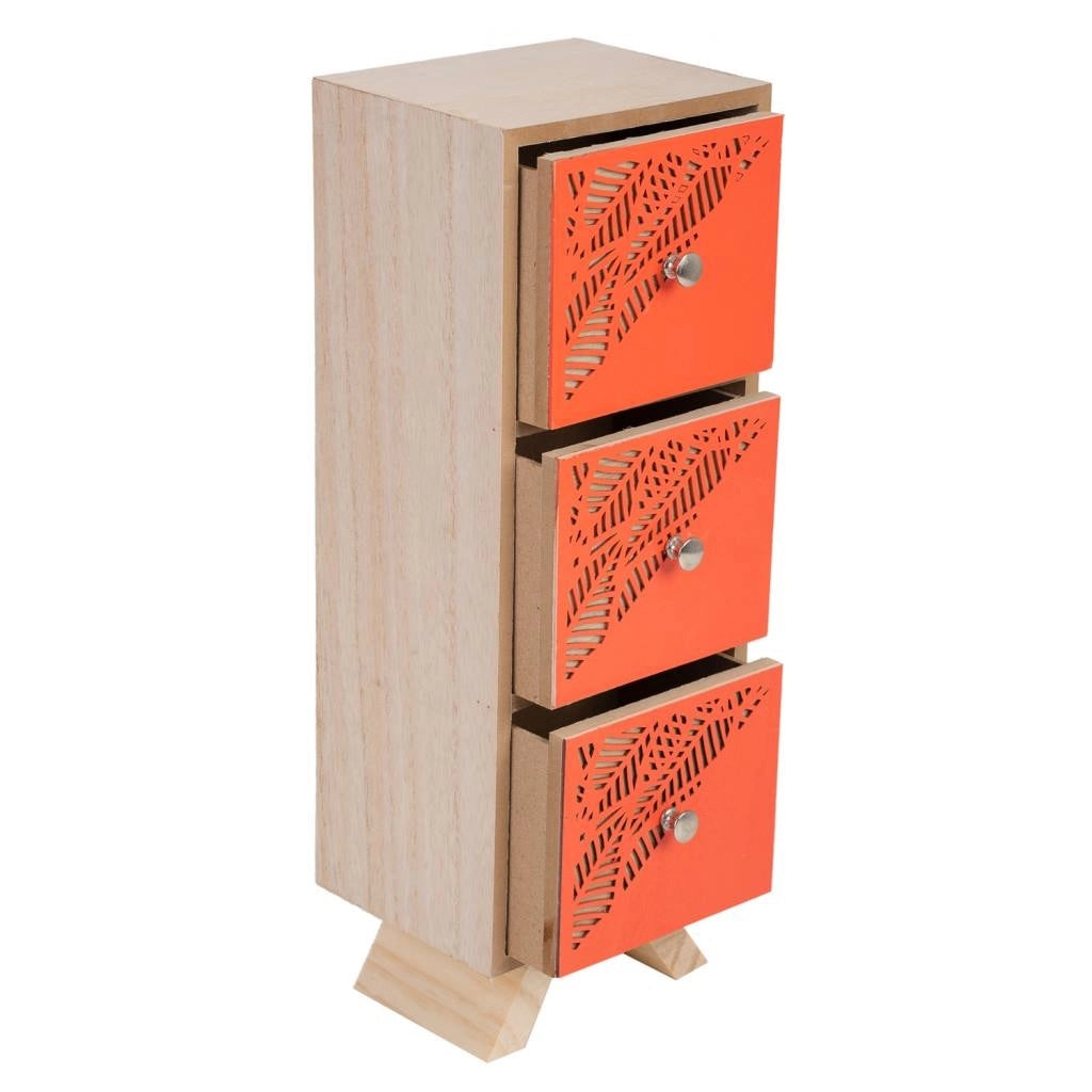 Scatola portaoggetti piccola marrone 12x10x34h