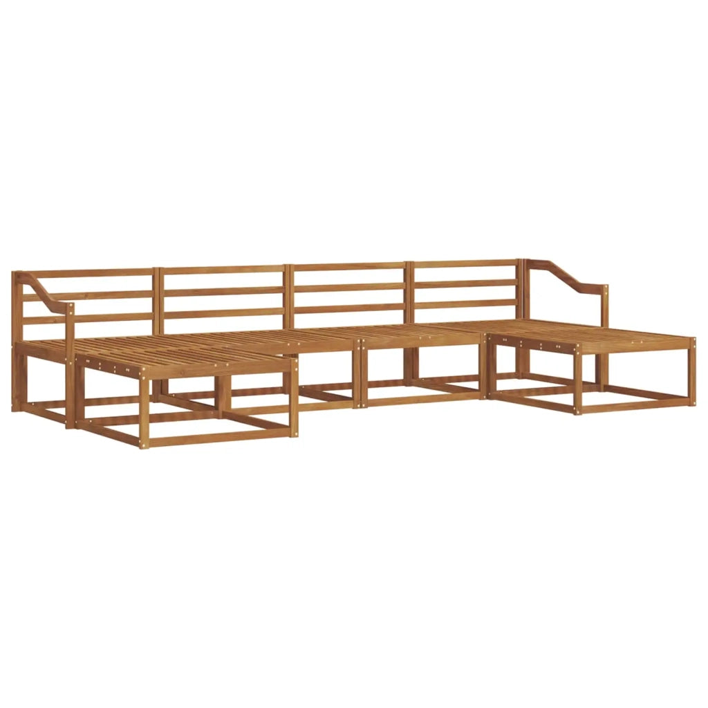 Set di divani da esterno 6 pcs Naturale