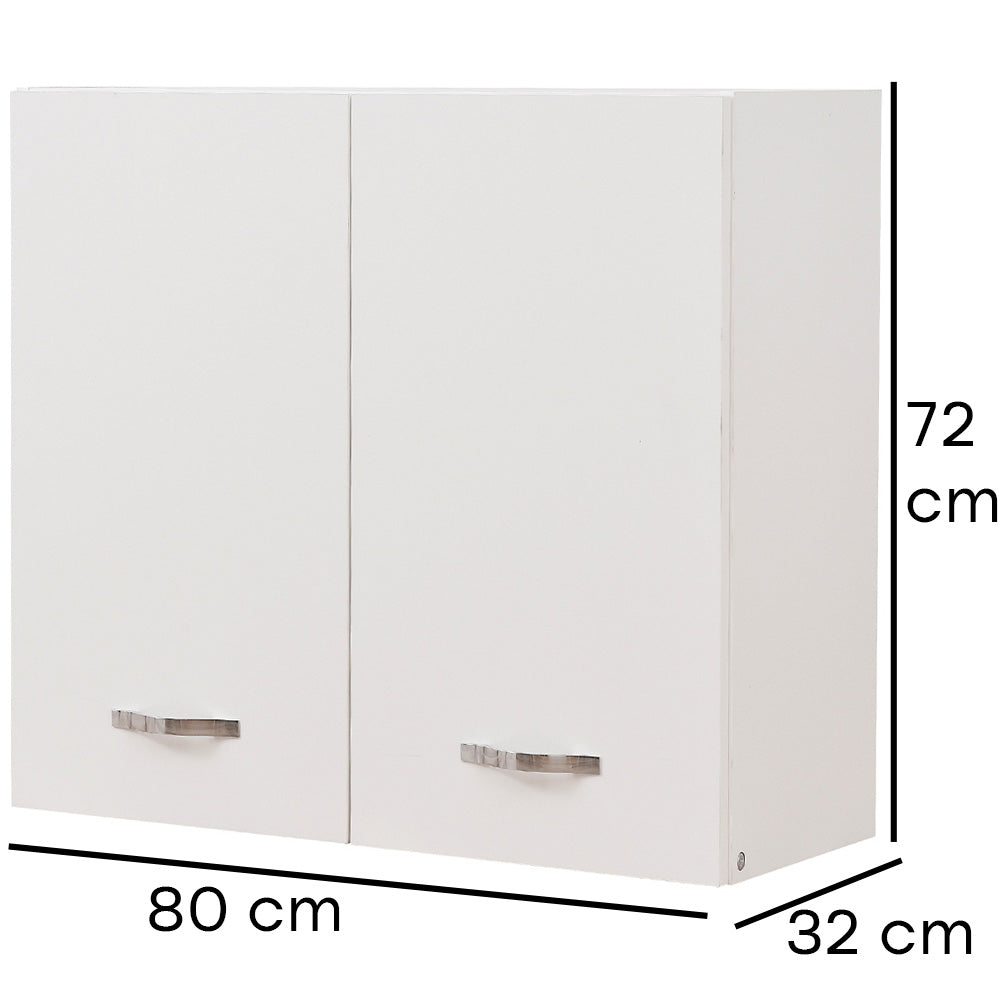 Pensile da Cucina Scolapiatti Sistema Raccogligocce Mobile Minimal Colore Bianco