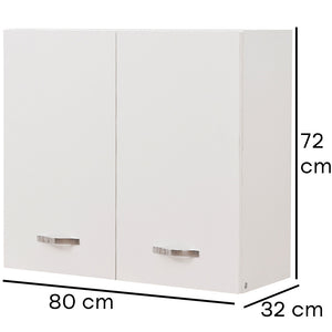 Pensile da Cucina Scolapiatti Sistema Raccogligocce Mobile Minimal Colore Bianco