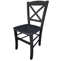 sedia venezia croce massello nera