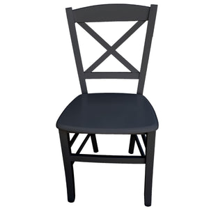 sedia venezia croce massello nera