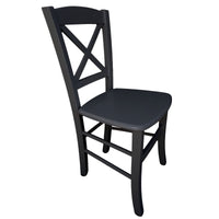 sedia venezia croce massello nera