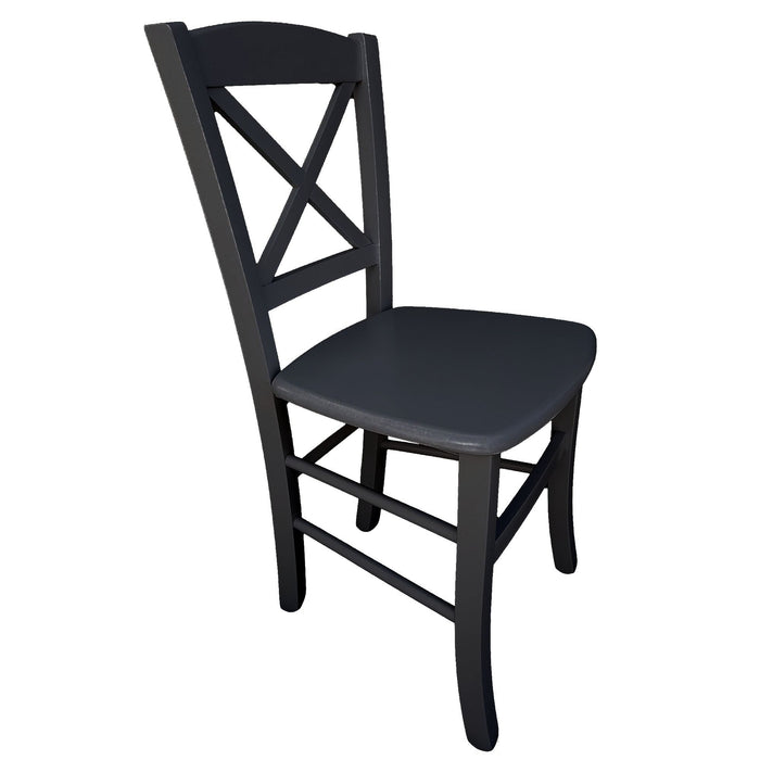 sedia venezia croce massello nera