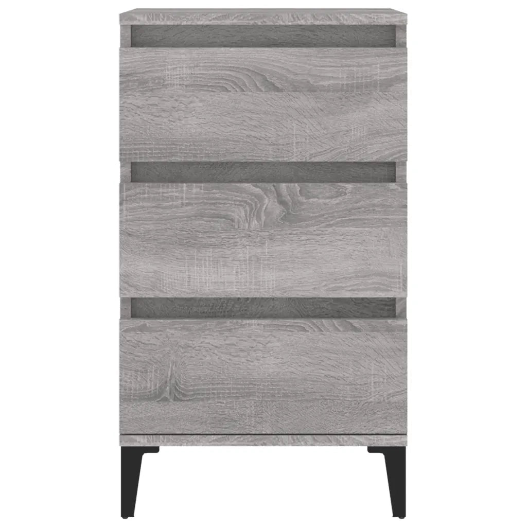 Comodino | Armadio da Notte | Mobiletto da notte Grigio Sonoma 40x35x70 cm in Legno Multistrato
