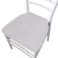 Sedia Chiavarina bianca in resina