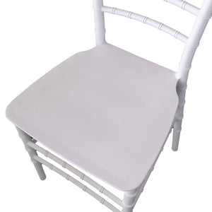 Sedia Chiavarina bianca in resina