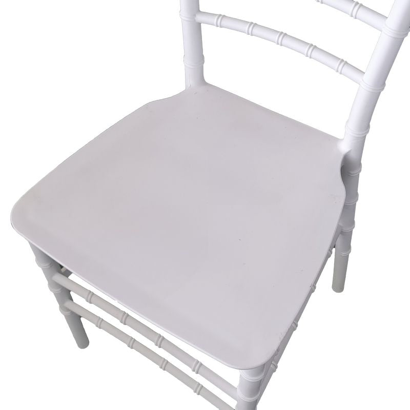 Sedia Chiavarina bianca in resina