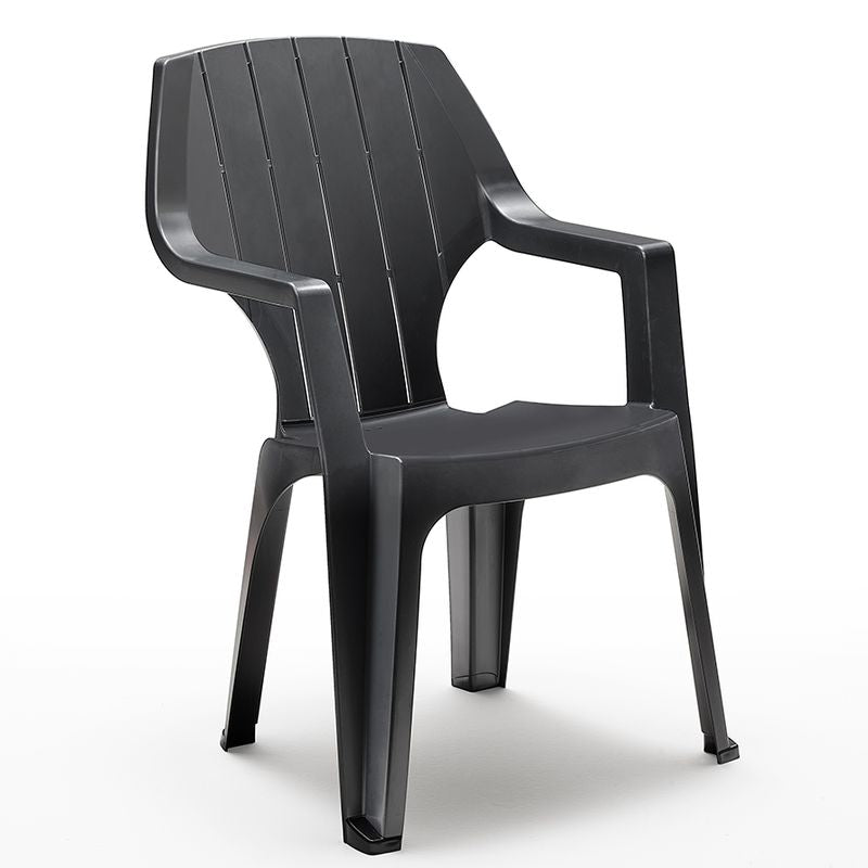 4 Sedie Poltrone da giardino resina