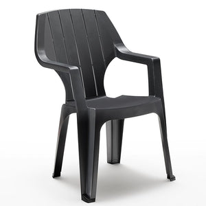 4 Sedie Poltrone da giardino resina