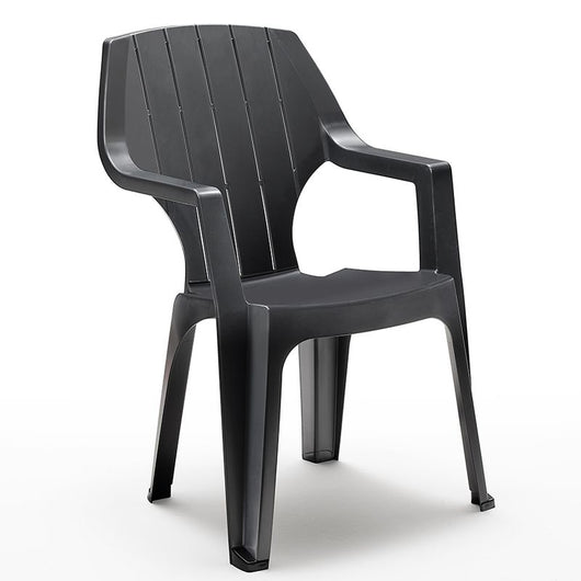 4 Sedie Poltrone da giardino resina