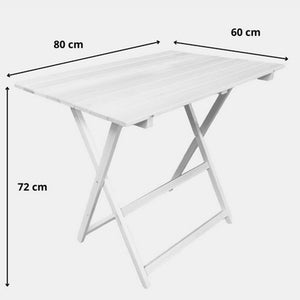 Tavolo pieghevole pic nic 60 x 80 cm naturale