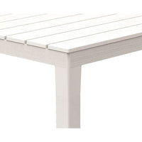 Tavolo Sumatra bianco da Esterno 138 x 80 cm