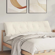 Cuscino per Schiena Crema 180 x 50 cm Tessuto in Cords 42014942