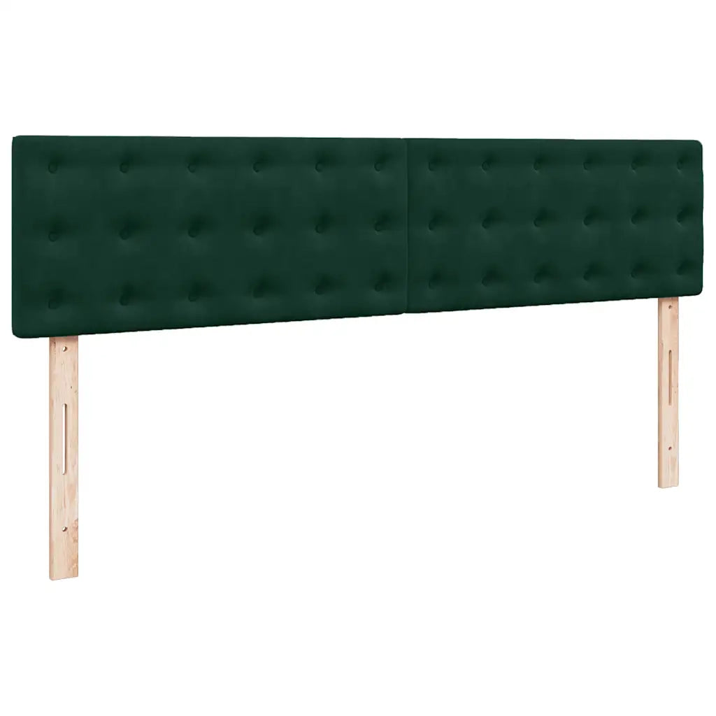 Struttura Letto Pouf con Materasso 200x200 cm in Velluto 3311942