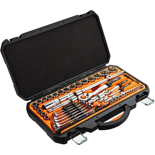 Topex 08-690 set di bussole 1/4 4, 1/2, 71 pezzi