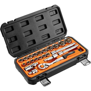 Topex 08-694 set di bussole 1/2 2, 23 pezzi