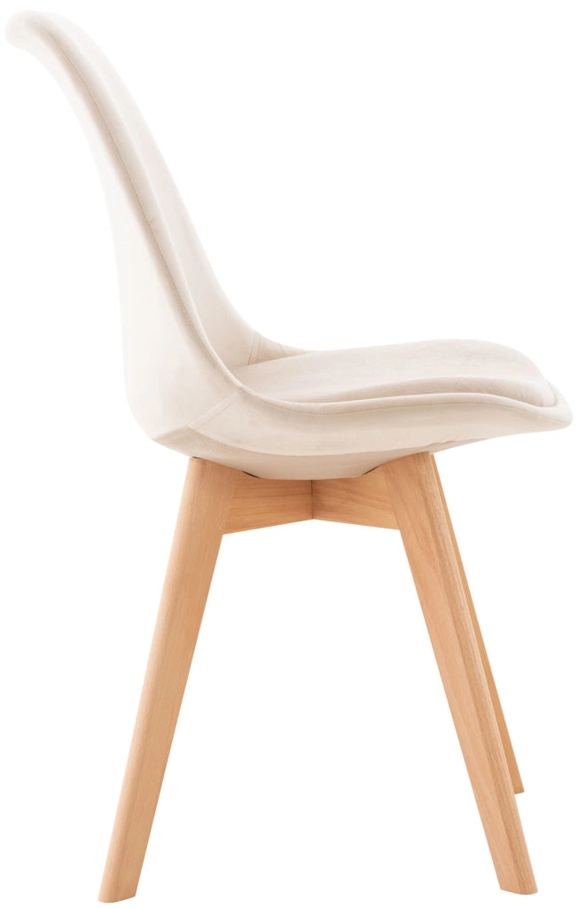 Sedia Pranzo Linares Beige,Velluto