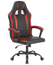 Sedia Gaming Adulto Professionale SimilPelle Reclinabile Con Braccioli Poltrona Ufficio Regolabile in Altezza Pistone Gas Gamer Portata 150 Kg Rosso