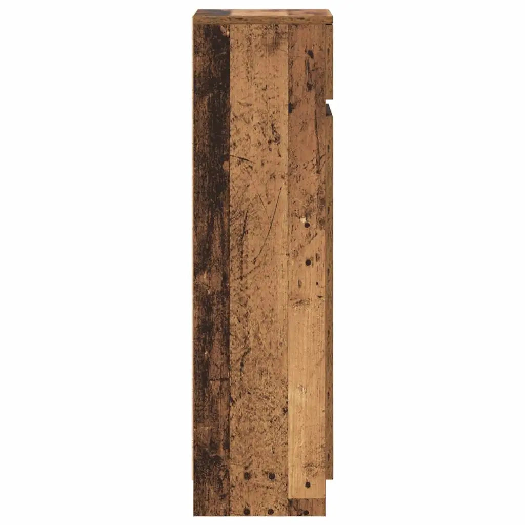 Mobile per scarpe con porta-Scarpiera Legno vecchio 100,5 x 28 x 100 cm