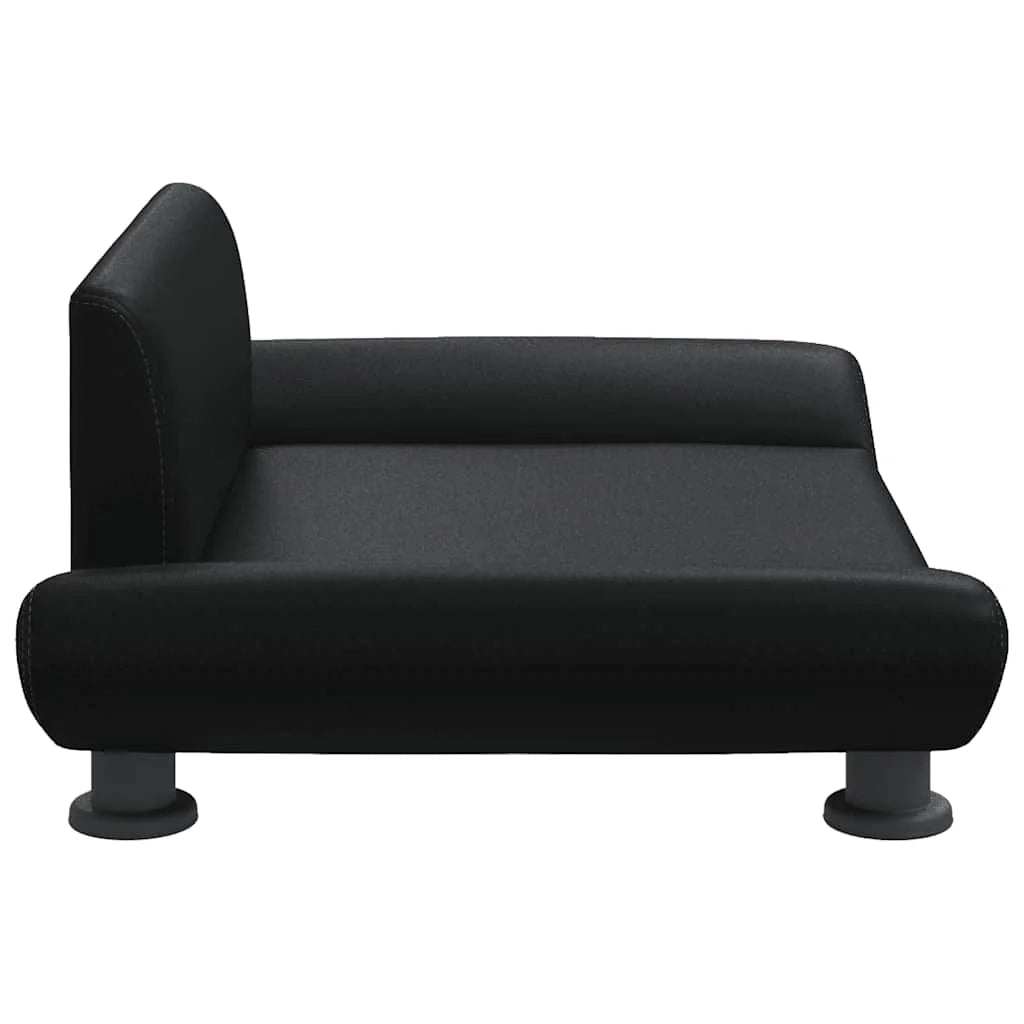 Cuccia per cani comoda cesta da divano 70 x 45 x 28 cm similpelle nera 02_0042810