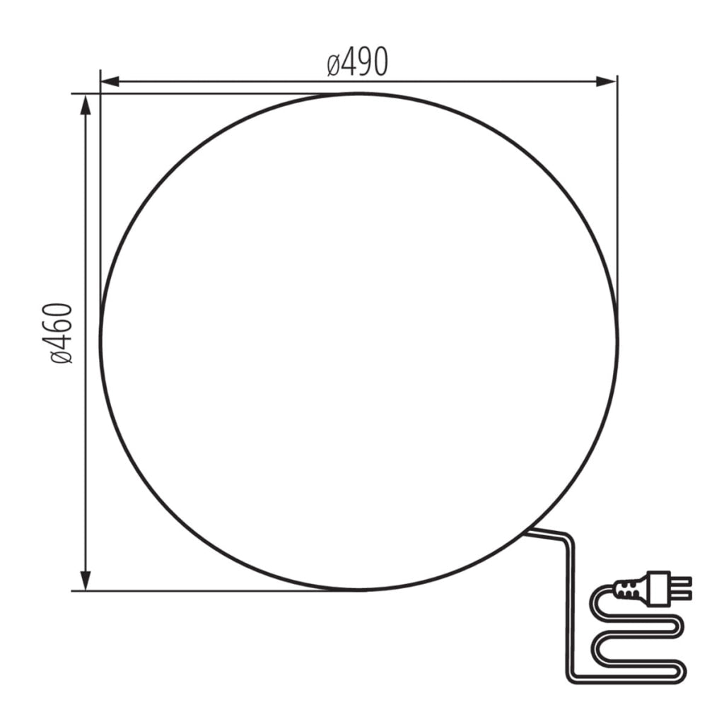 Lampada sfera da giardino STONO 46cm IP65 E27 Kanlux