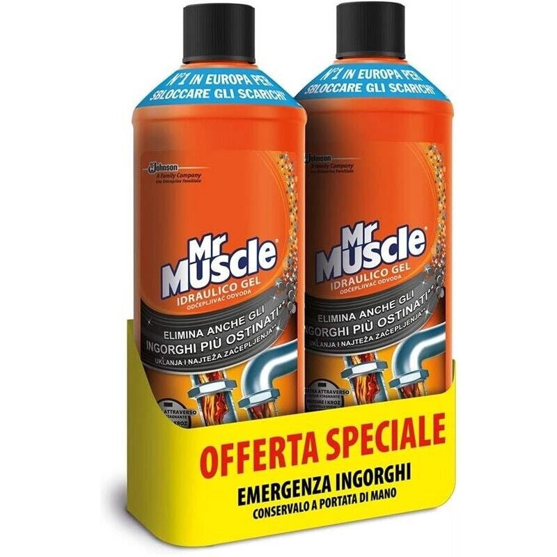 SET 12 MR MUSCOLO DISGORGANTE IDRAULICO IN GEL FORMATO 1LT