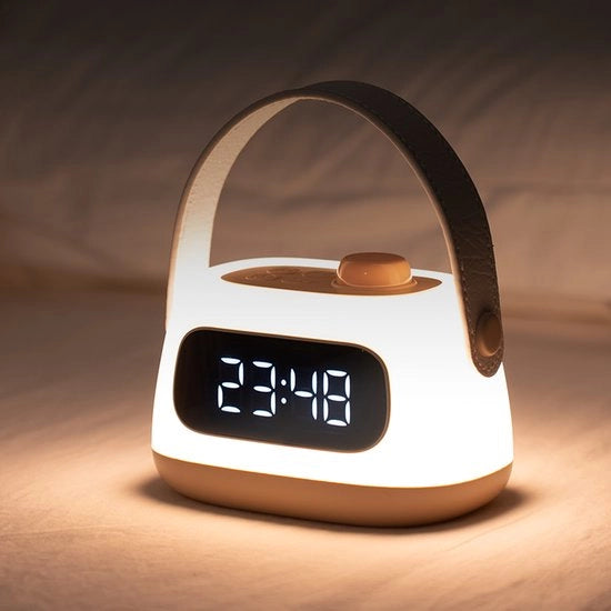 Lanterne per emergenza, lampada da viaggio e da campeggio con funzione di regolazione della luminosità e orologio, illuminazione LED per la casa, la tenda e la campagna, lampada a muro e da tavolo per emergenza