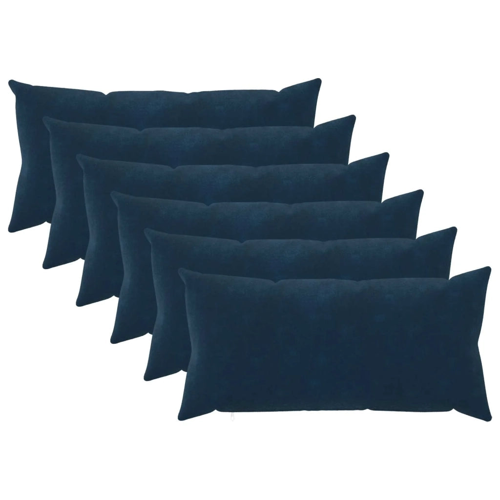 Federa 6 pcs HEERLEN Blu 40 x 80 cm Fleece in microfibra 910001