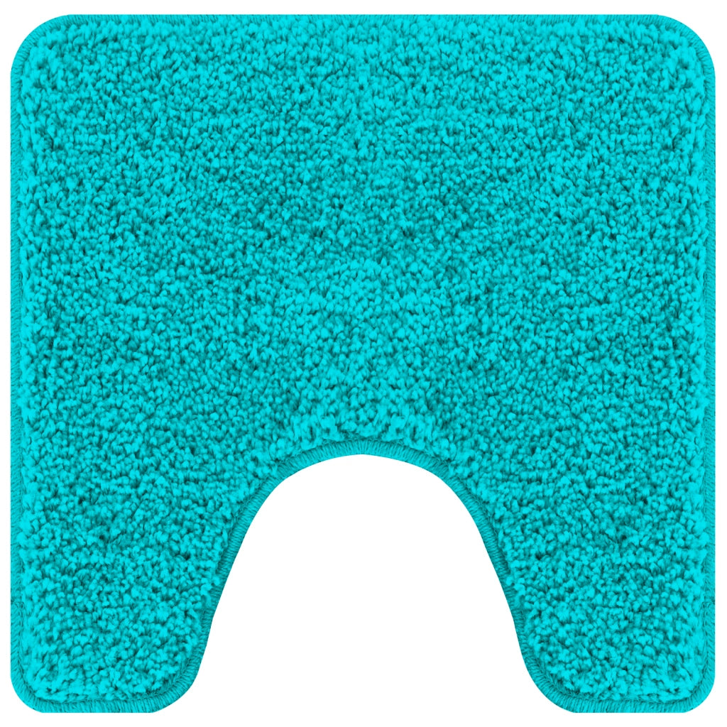 Tappetino da bagno U-Shaped Turchese 50x50 cm Polipropilene Antiscivolo