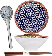 Bowl di Cibo in Ceramica - Insalatiera in Porcella - Bollitore Giapponese - Servizio da Tavola - Bollitore per Fruita - Bollitore per Verdura - Dimensioni 20.2X20.2X8CM
