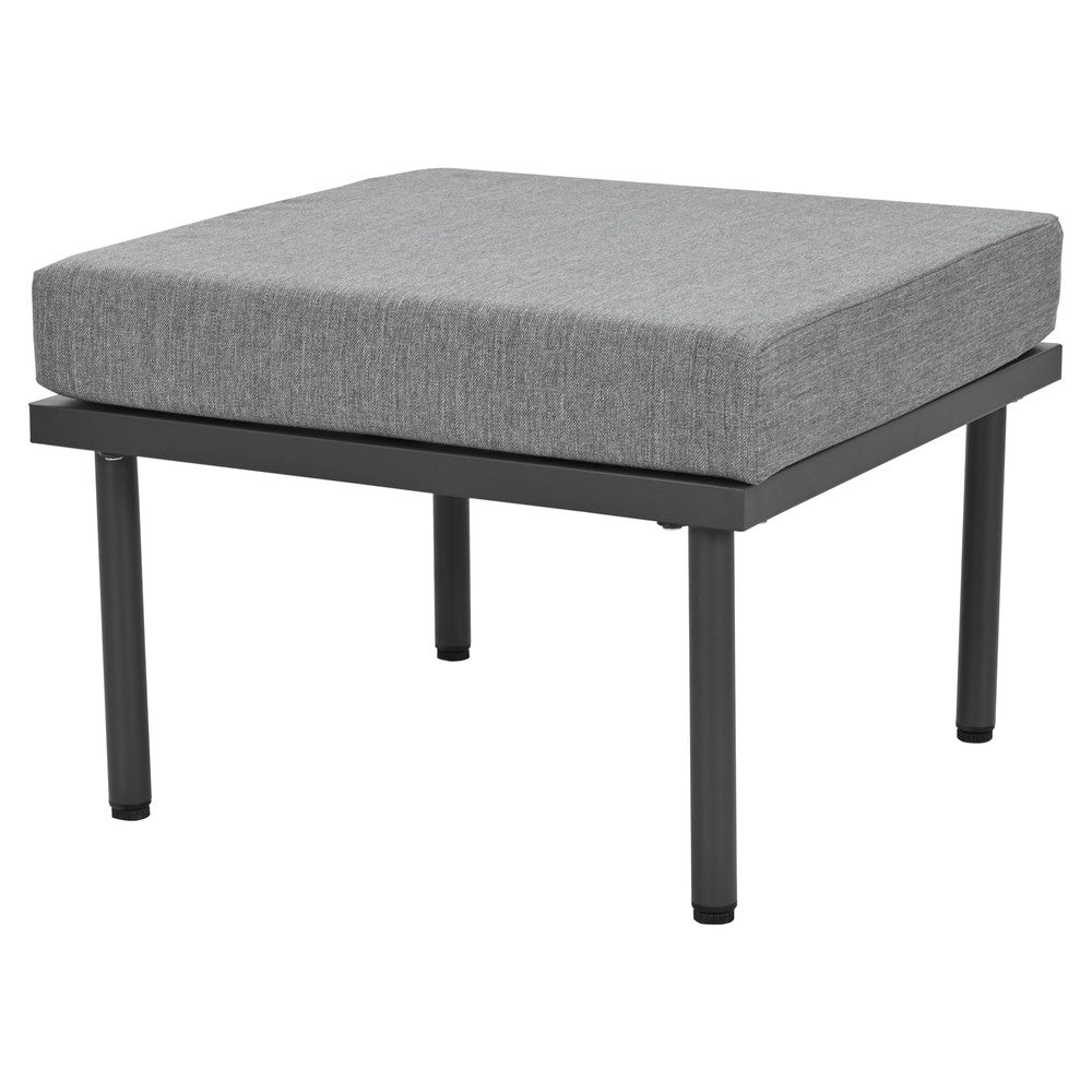 Set Lounge da Giardino 6 Pezzi con Cuscini ¨C Xylo ¨C Grigio, Corda, Vetro