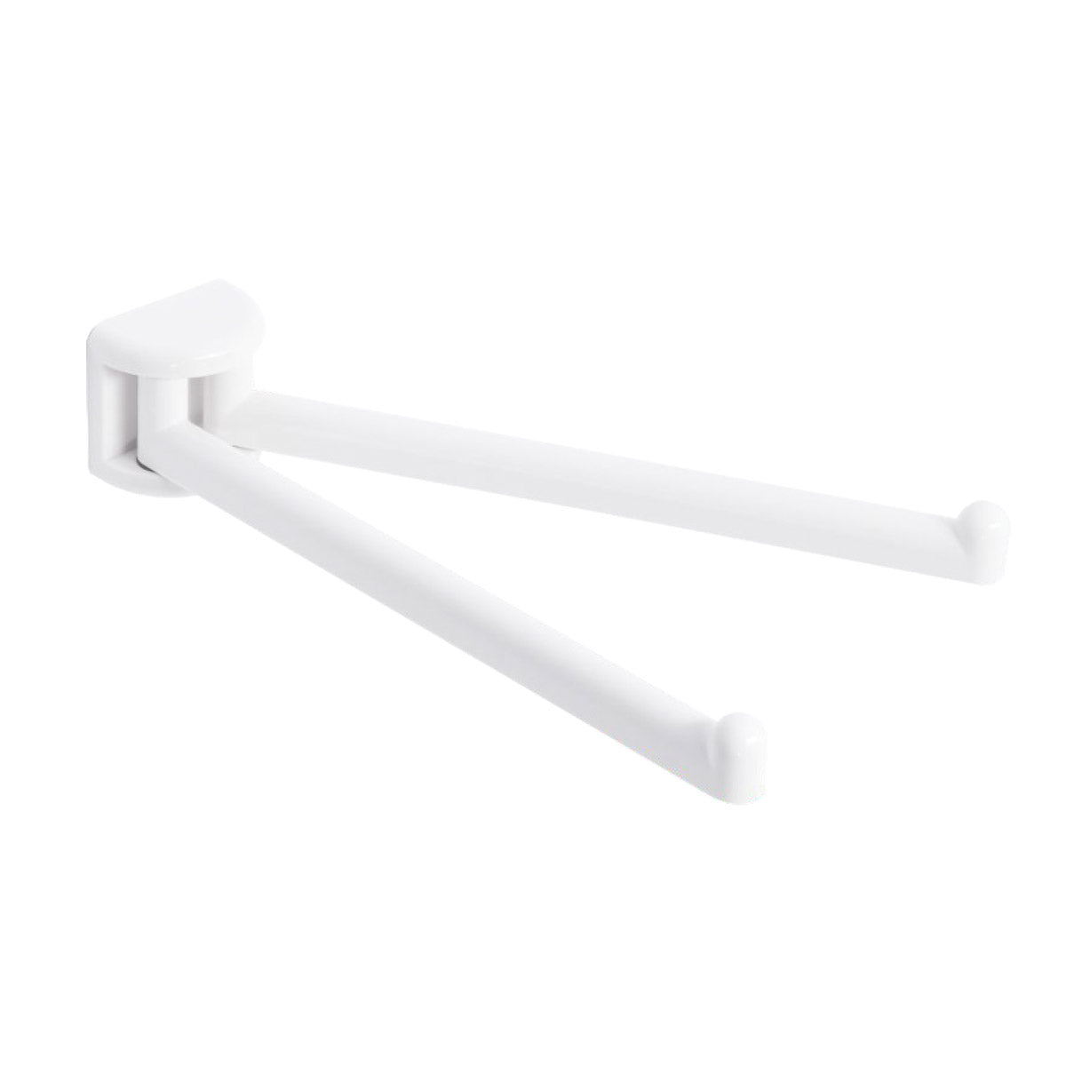 Porta Asciugamani a Snodo Bianco Accessori Bagno in Plastica Durolite