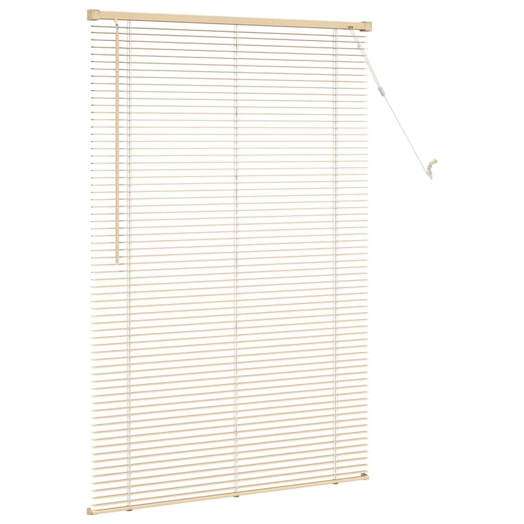 Tenda Veneziana Marrone Chiaro con Motivo 150 x 100 cm 25 mm