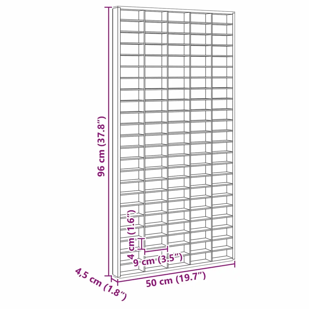 Vetrina a muro Beige 50 x 4,5 x 96 cm Legno multistrato 42015614