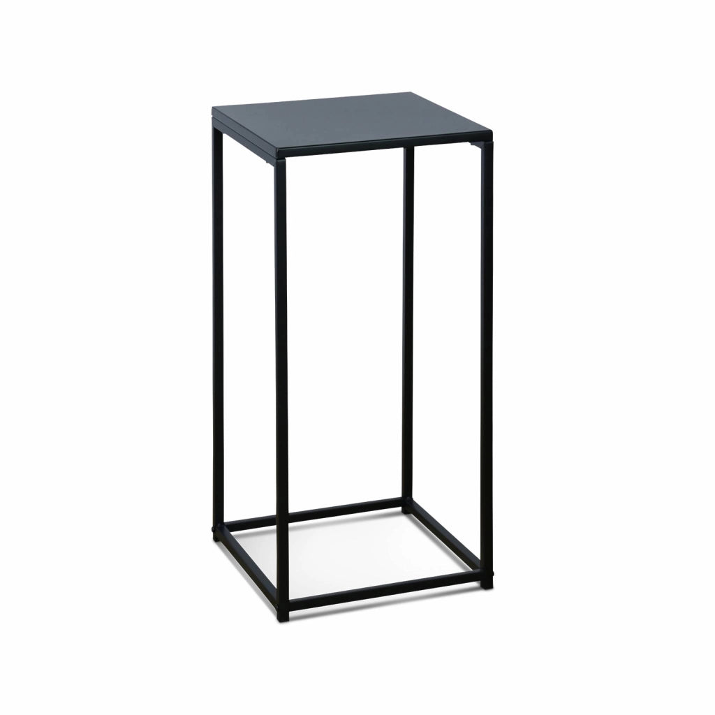 Set di 2 tavolini neri  per salotto, nero