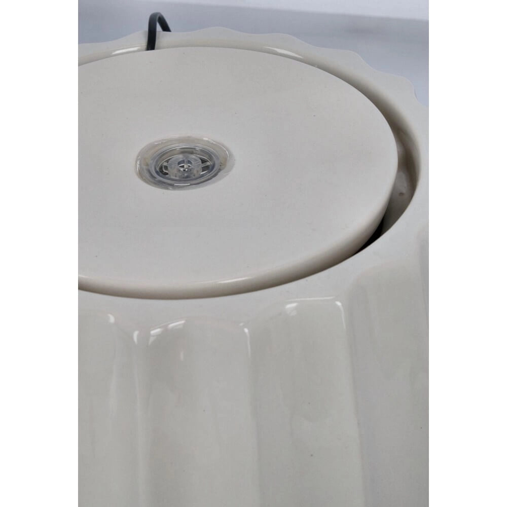 Fontana da Interno in Ceramica con Luce LED Costolata - ILY