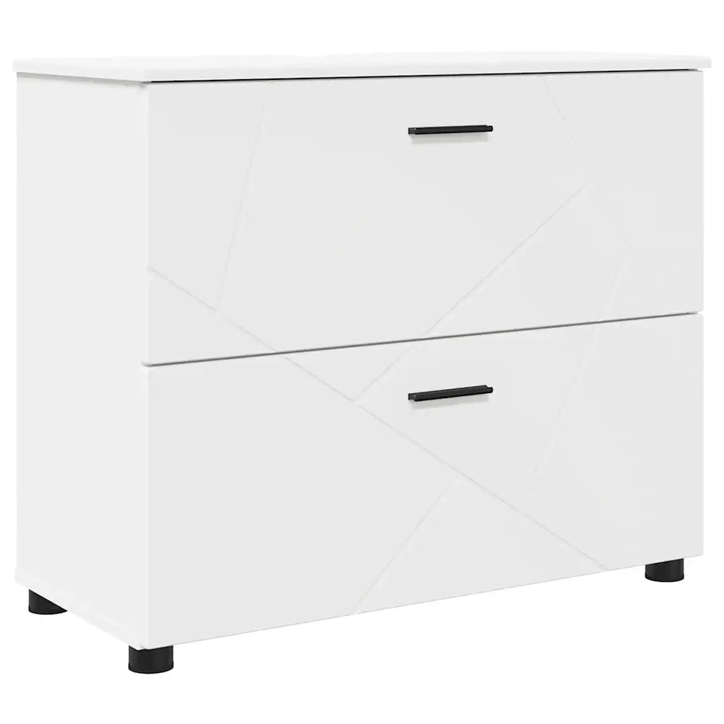 Set di mobili per il bagno con cassetto con porta 5 pcs Bianco 3393073