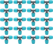 Connettore a T di 16mm per tubi di irrigazione - Set da 20 pezzi.