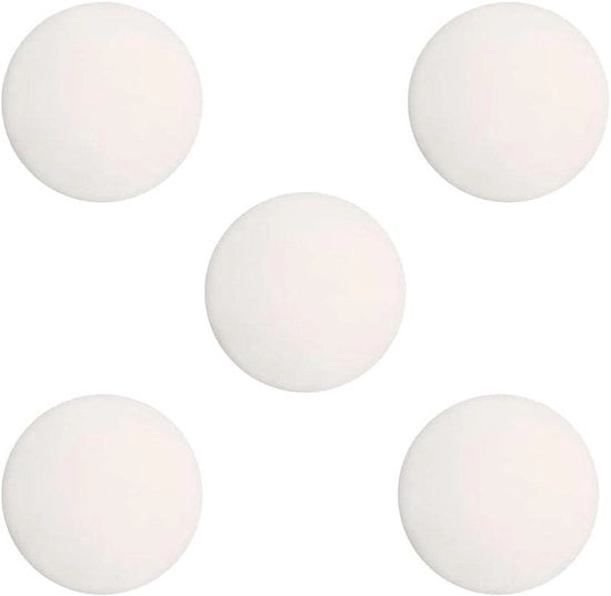 Set di fermi porta in silicone per porte di carta, fermi porta per porte di carta, fermi porta per porte di carta con adesivo, protezione per maniglie di porte con adesivo, 5 pezzi, bianchi