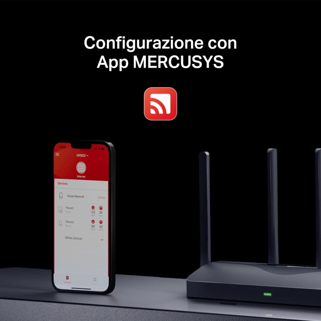 TP-Link MR47BE Router WiFi 7 tri-band BE9300, 320 MHz, 4K-QAM, MLO, 4 Porte da 2,5 Gbps, Banda da 6 GHz, Beamforming, EasyMesh, 6 Antenne ad Alto Guadagno, Configurazione Semplice