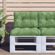 Cuscini per Pallet 2 pz Motivo a Foglie Tessuto 360686