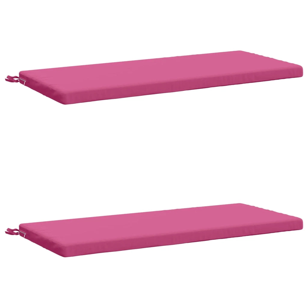 Cuscini per Panchina a 2 Pezzi SOEST 2 pz 100% Poliestere Rosa 949361