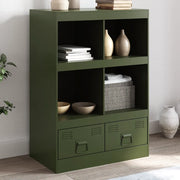 Credenza Verde Oliva 67x39x95 cm in Acciaio 841803