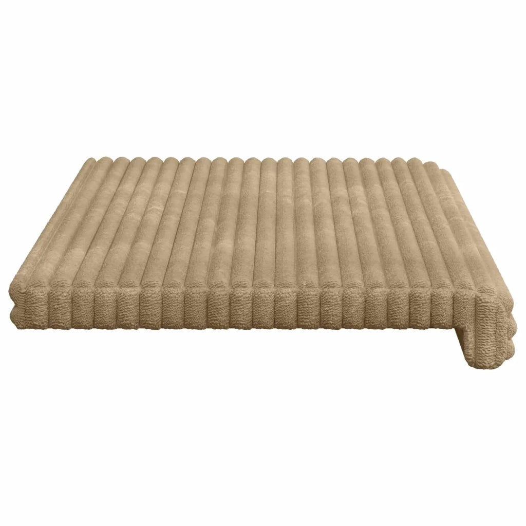 Cuscino per panchina Corduroy Morbido Tortora Profondità 35 cm 42043302