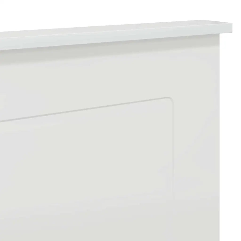 Testiera-Testata-Testiera Decorativa Bianco Lucido 200 cm Legno multistrato 666216