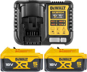 Kit Dewalt DCB1104P2-QW – 2 Batterie 18V XR 5 Ah Li-Ion + Caricabatterie DCB1104