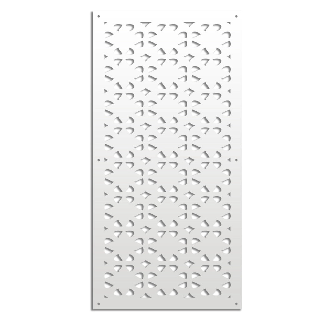 PINCERS - Pannello in PVC traforato - Parasole Misura: 47x94 cm, Colore: bianco